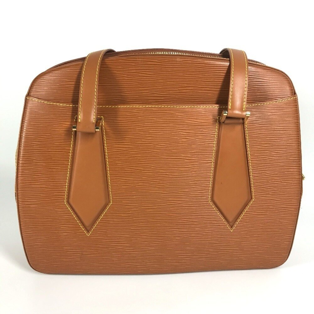 LOUIS VUITTON Authentic Brown Leather Shoulder Bag - Picture 2 of 10